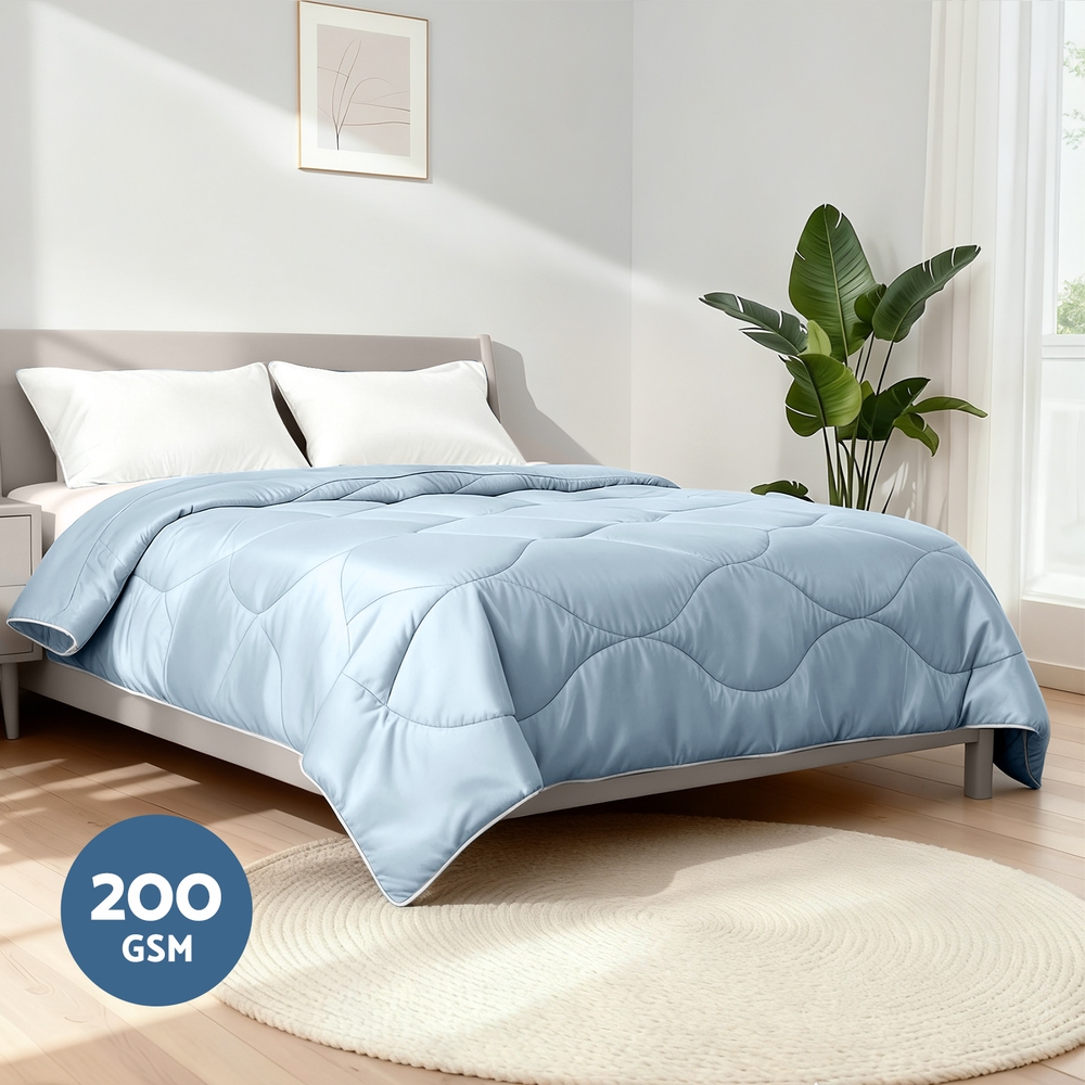 Giselle Tencel Quilt 200GSM Summer Quilts Comforter Doona Light Weight Soft Throw Blanket Queen โ image 5