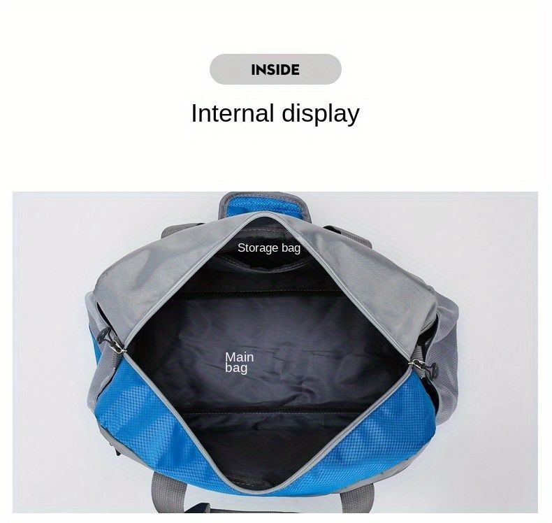 Travel Duffel Bag Multicolor Duffel Durable Travel Bag Spacious Duffel Bag - Gray - Size XL โ image 2