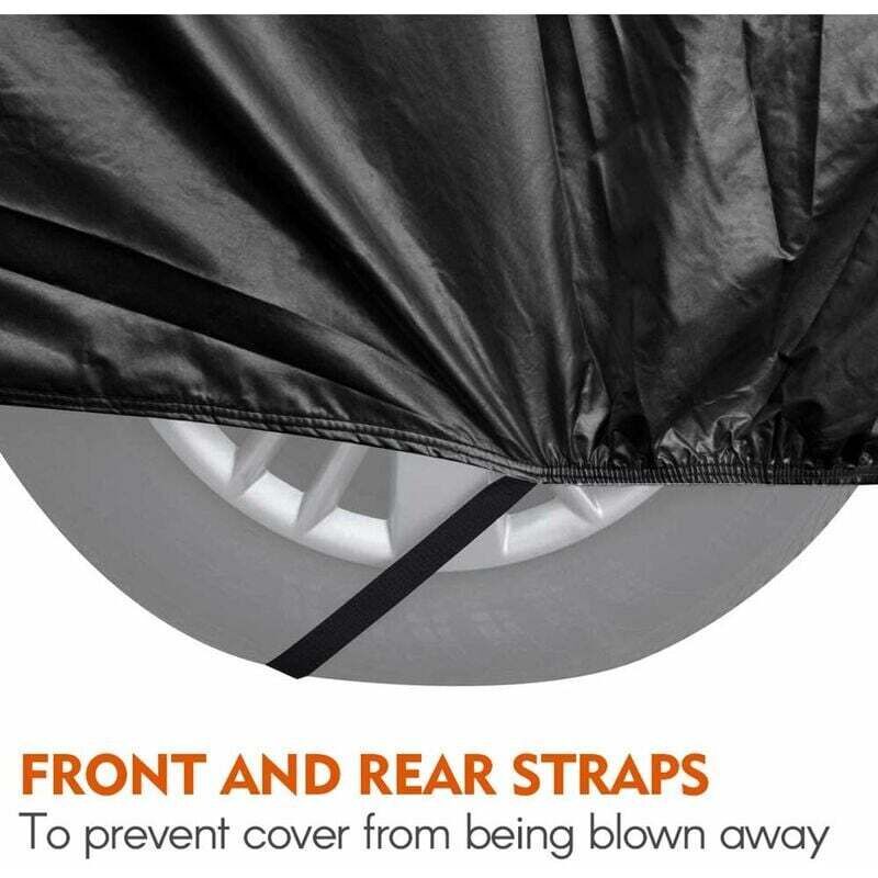 Outdoor Car Cover, Breathable Anti UV Dust and Snow Resistant, Black, 4.8 × 1.8 × 1.5 m — image 2