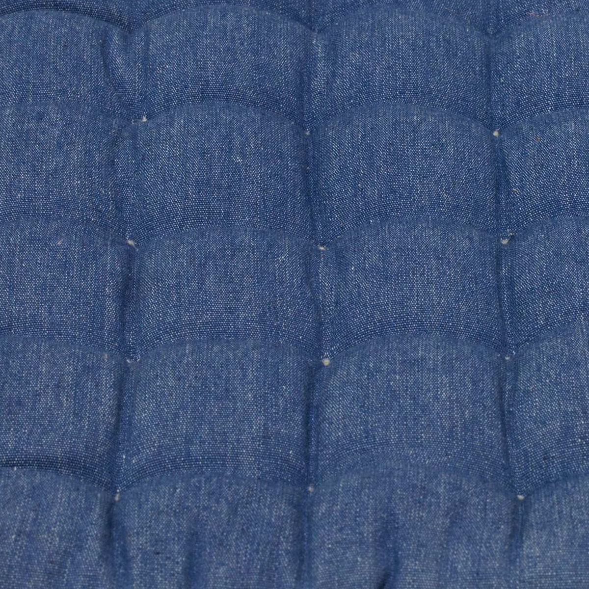 J Elliot Home Set of 2 Outdoor 100% Cotton Chair Pads 40 × 40 cm Solid Blue — image 3