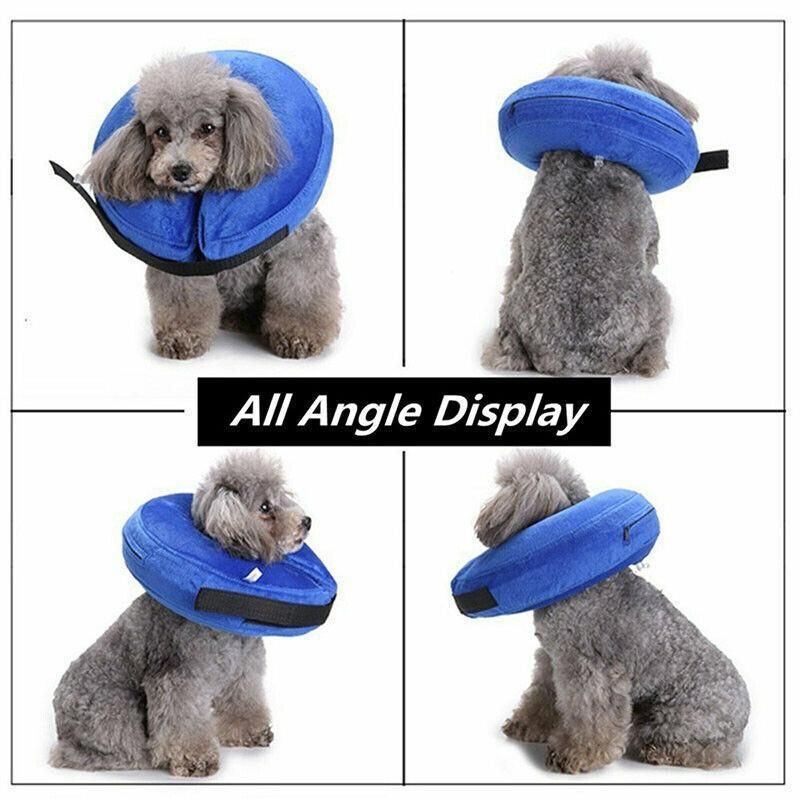 Blue Pet Dog Inflatable Soft Healing Collar Cone Wound Medical Cat Protective Jackets - L (40 × 40CM) — image 5