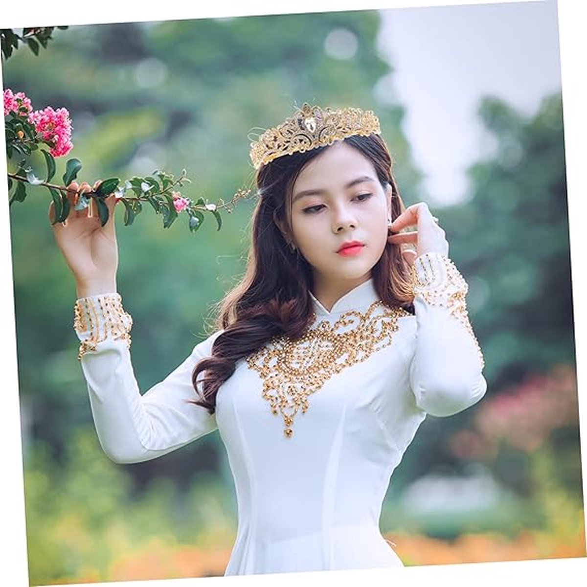 Crown for Women - Princess Crown - Diadem - Crown - Gold Tiara - Rhinestone - Elegant and Durable - Suitable for Various Occasions - Hair Jewelry - Wedding — image 5