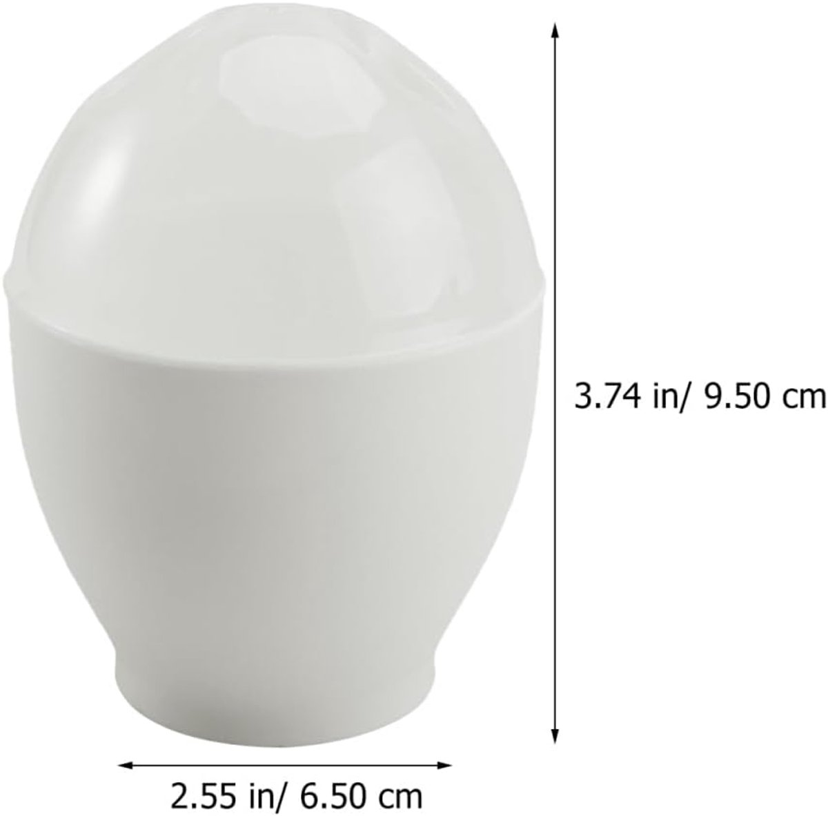 4 pieces - microwave egg cooker - making non-stick eggs and scrambled eggs - for instant breakfast - PP plastic steam cups - 6.5 × 9.5 cm - kitchen utensils — image 5