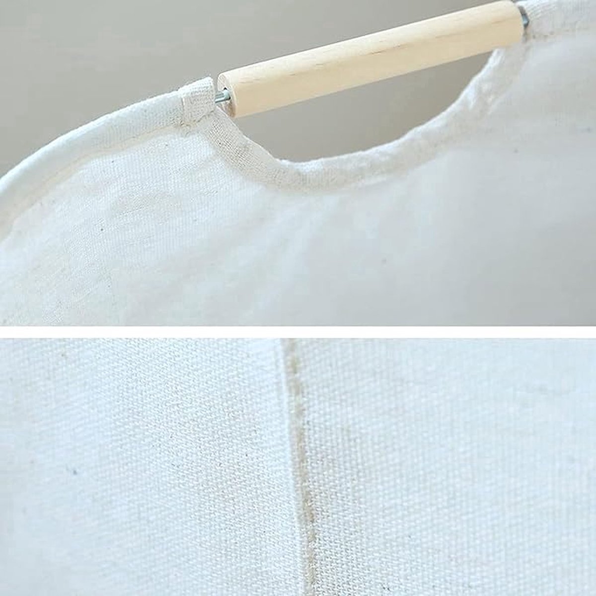 Cotton Laundry Basket - Laundry Bag - Laundry Basket - With Handles - 30x30x40cm - Durable - High Capacity - Foldable - Laundry Box - Clothes Organizer — image 4