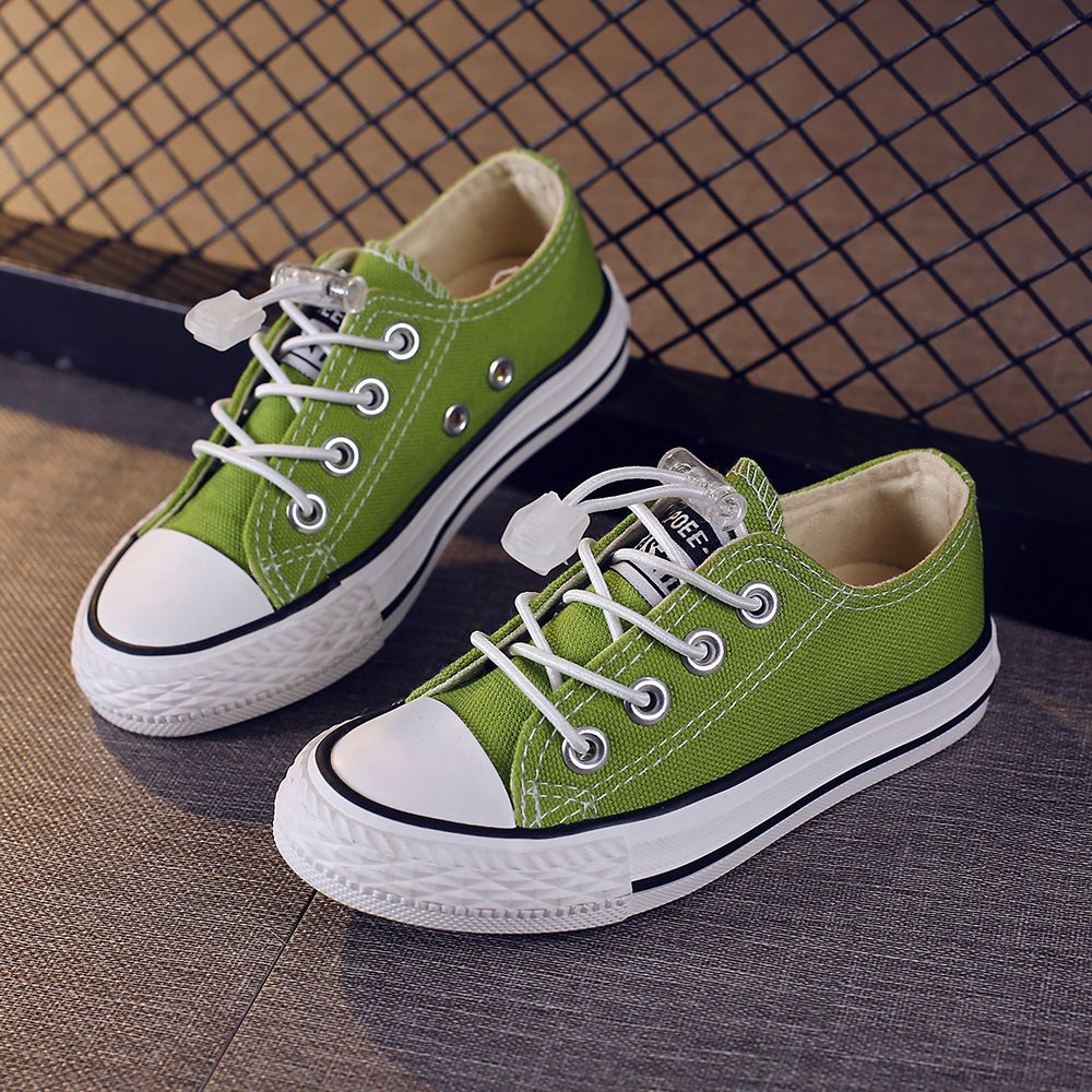 OPOEE Kids Canvas Shoes Low Top Lace Up Red 37 — image 5