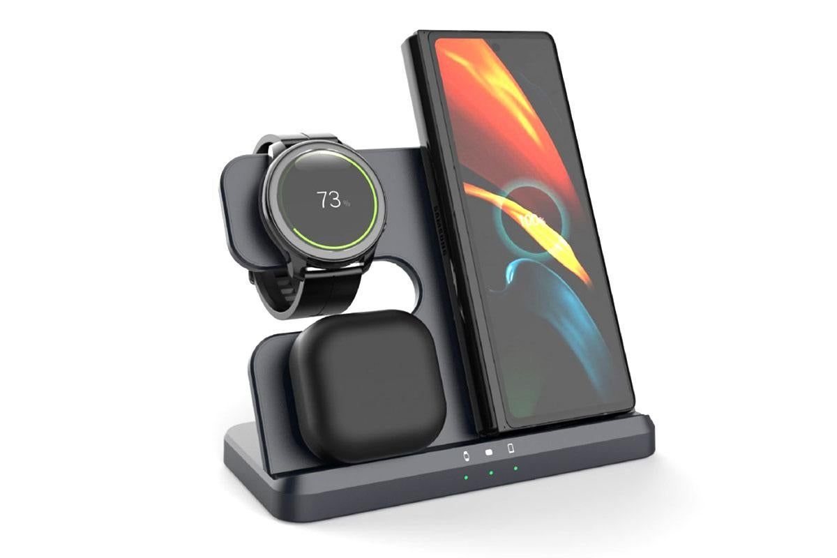 Wireless Charging Station for Samsung 3 in 1 Fast Charger Stand for Samsung Phone Wireless Charger Stand