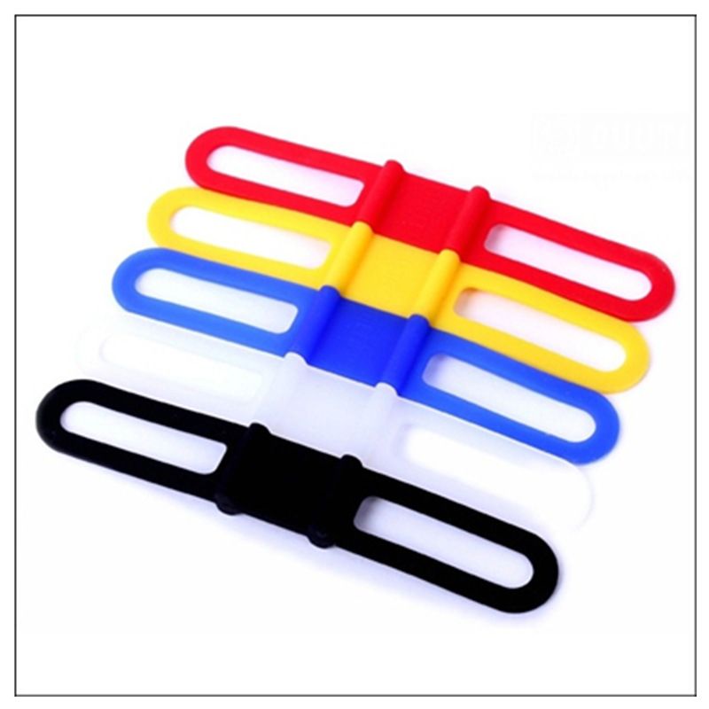 6PCS Multi-Function Bike Mount Tie Down Straps Bicycle Mobile Phone Fixed Mount Holder Accessories,Silicone Elastic Random Color โ image 3