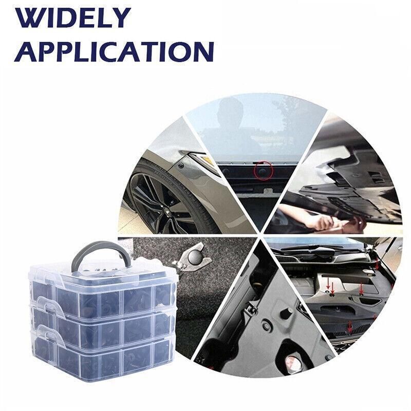651Pcs Car Trim Body Clips Kit Rivet Retainer Door Panel Bumper Plastic Fastener — image 4
