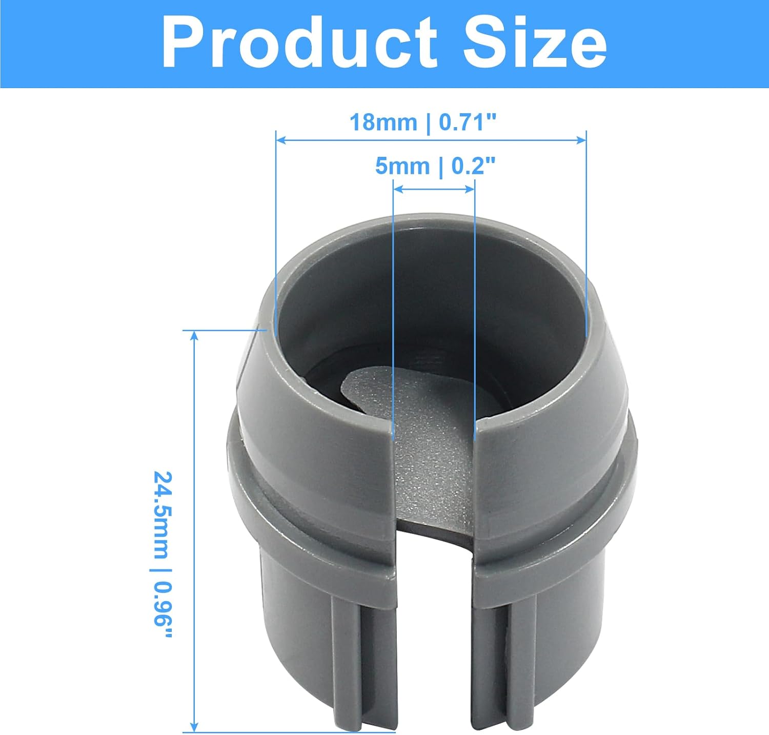 50 PCS 1/2 Inch Non-Metallic Cable Connector, Quick Installation Labor Saving Cable Connector for 14/2-10/3 AWG Single Cable, 14/2-12/2-14/3 AWG Two Cables — image 3