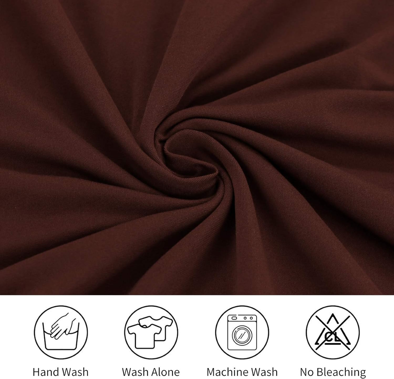 Set of 4 or 6 Chair Covers, Stretchy, Removable, Washable Chair Covers, Decorative Protectors for Hotel, Cafe -tfrf coffee 6pcs โ image 4