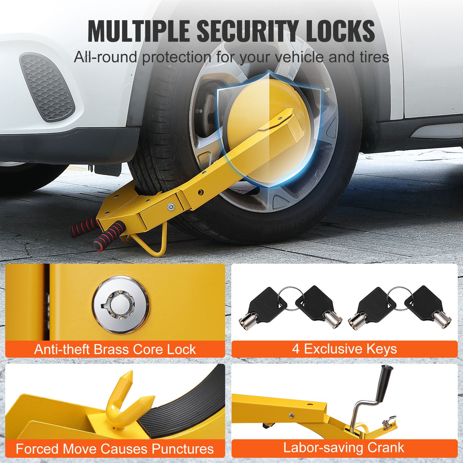 Heavy-Duty Anti Theft Tire Lock — image 4