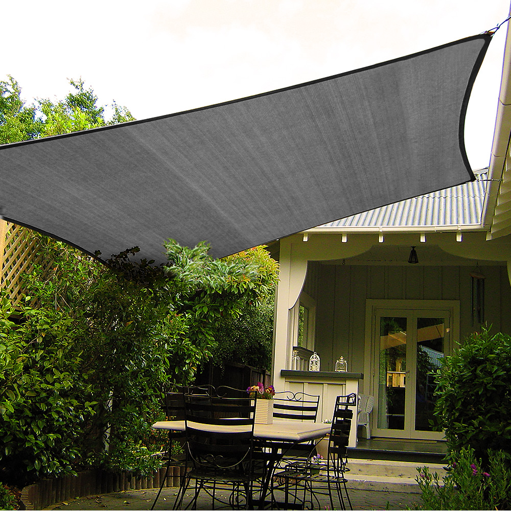 Wallaroo Rectangular Shade Sail 4m x 5m - Grey — image 2