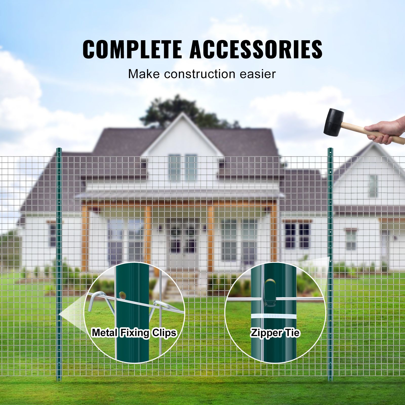 5 Feet Fence Post 10 Pack T-Post Heavy Duty Metal Fence Posts Green โ image 5