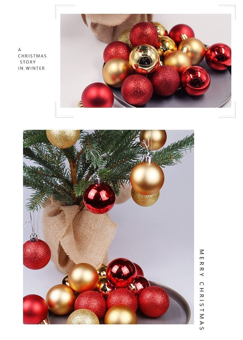 24Pcs Shiny Plastic Christmas Tree Ornament Spheres, Silver 3cm Electroplated Balls for Xmas Decor and Halloween Cool Tone Scene Arrangement ā image 4