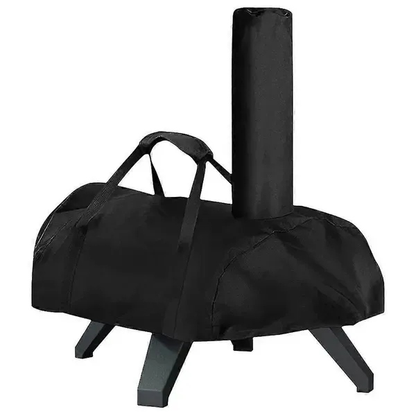 1 Piece 420D Pizza Oven Cover for Karu 12, Waterproof Dustproof UV-Resistant Outdoor Cover with Carry Handle for Patio Storage, Black