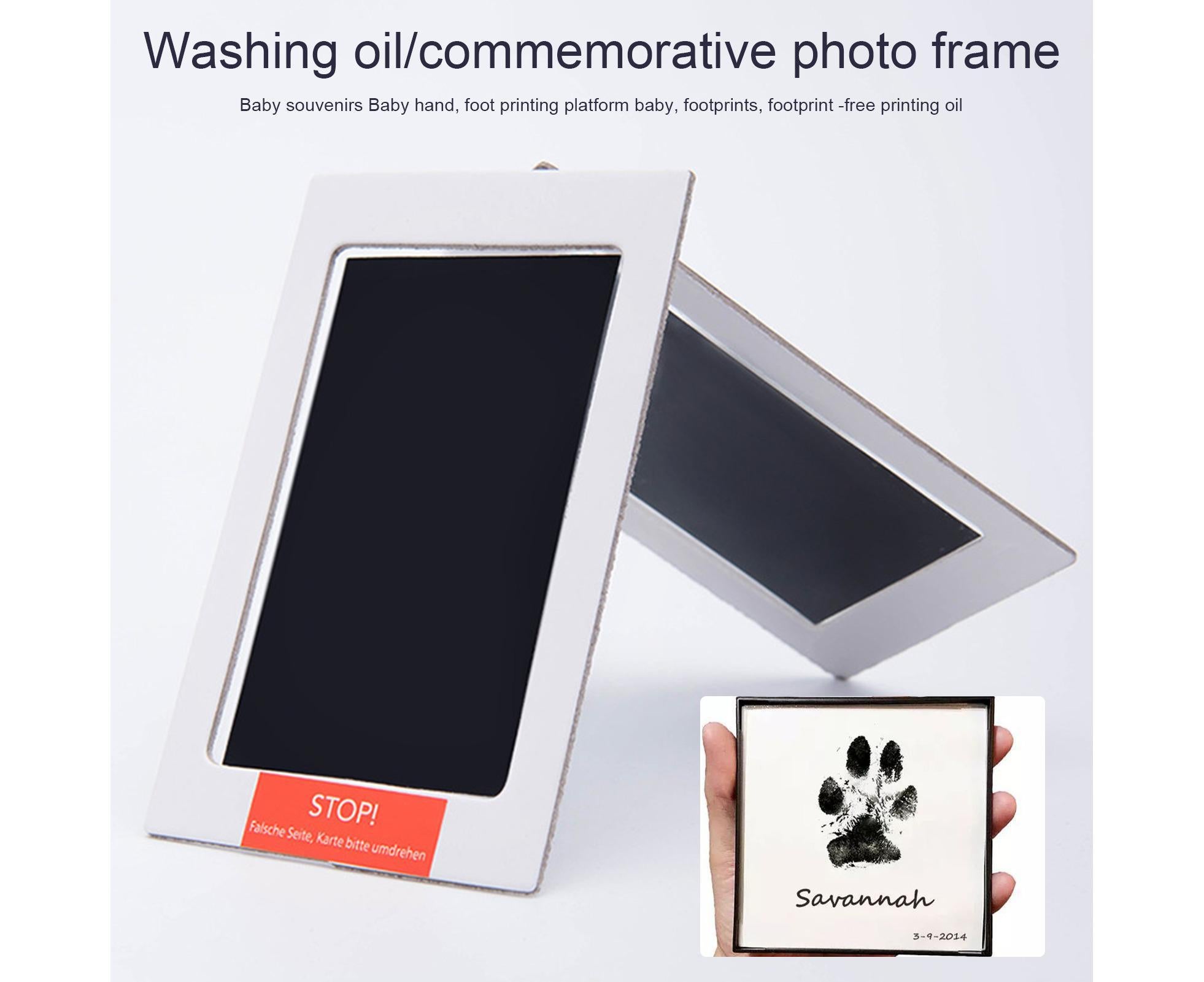 1 Set babies Handprint Pad Wash Free DIY Multi-purpose Pet Footprint Photo Frame with Ink Photography Prop — image 5