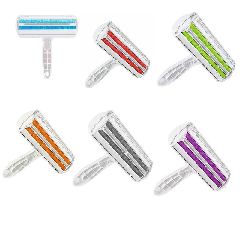Pet Hair Remover Brush Dog Cat Fur Cleaning Roller Reusable Self Cleaning Tool - Blue โ image 3