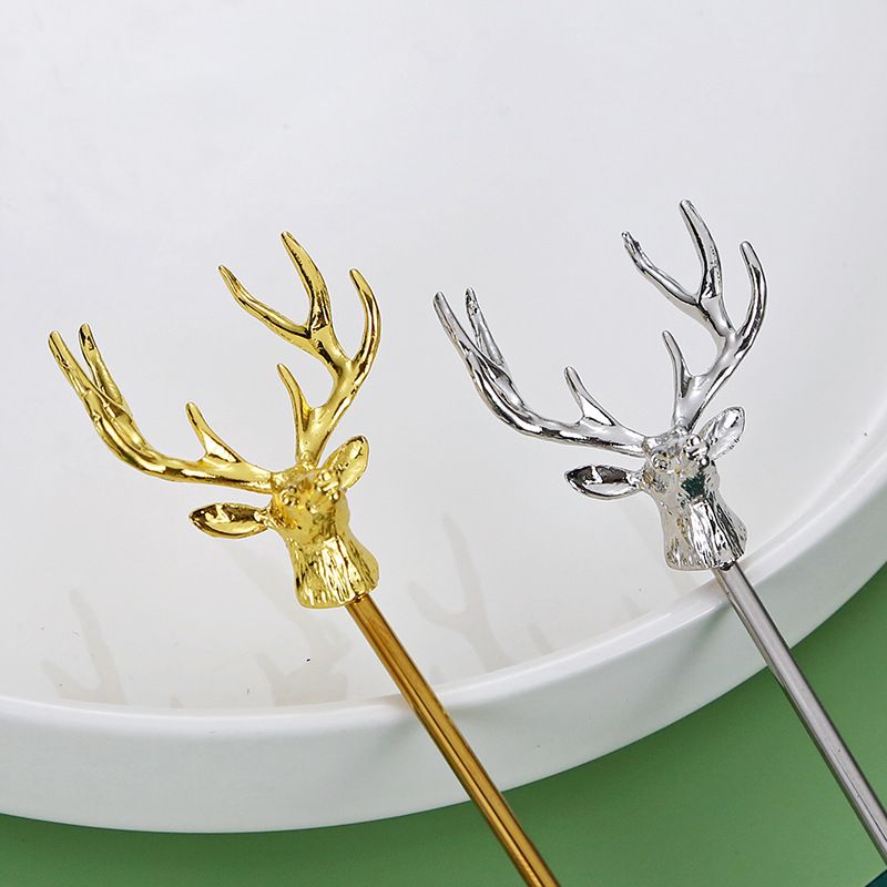 Stainless Steel Milu Deer Coffee Cake Spoon Fork Dessert Spoons Ice Cream Dessert Teaspoon Kitchen Gadgets Tableware โ image 2