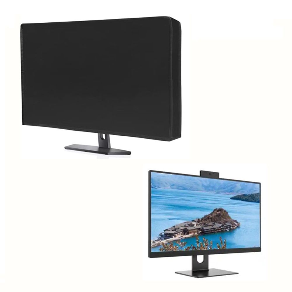 Flexible cloth computer dust cover for computer monitors and most brands of in-room flat screen TVS (71 × 46 × 10cm) — image 3