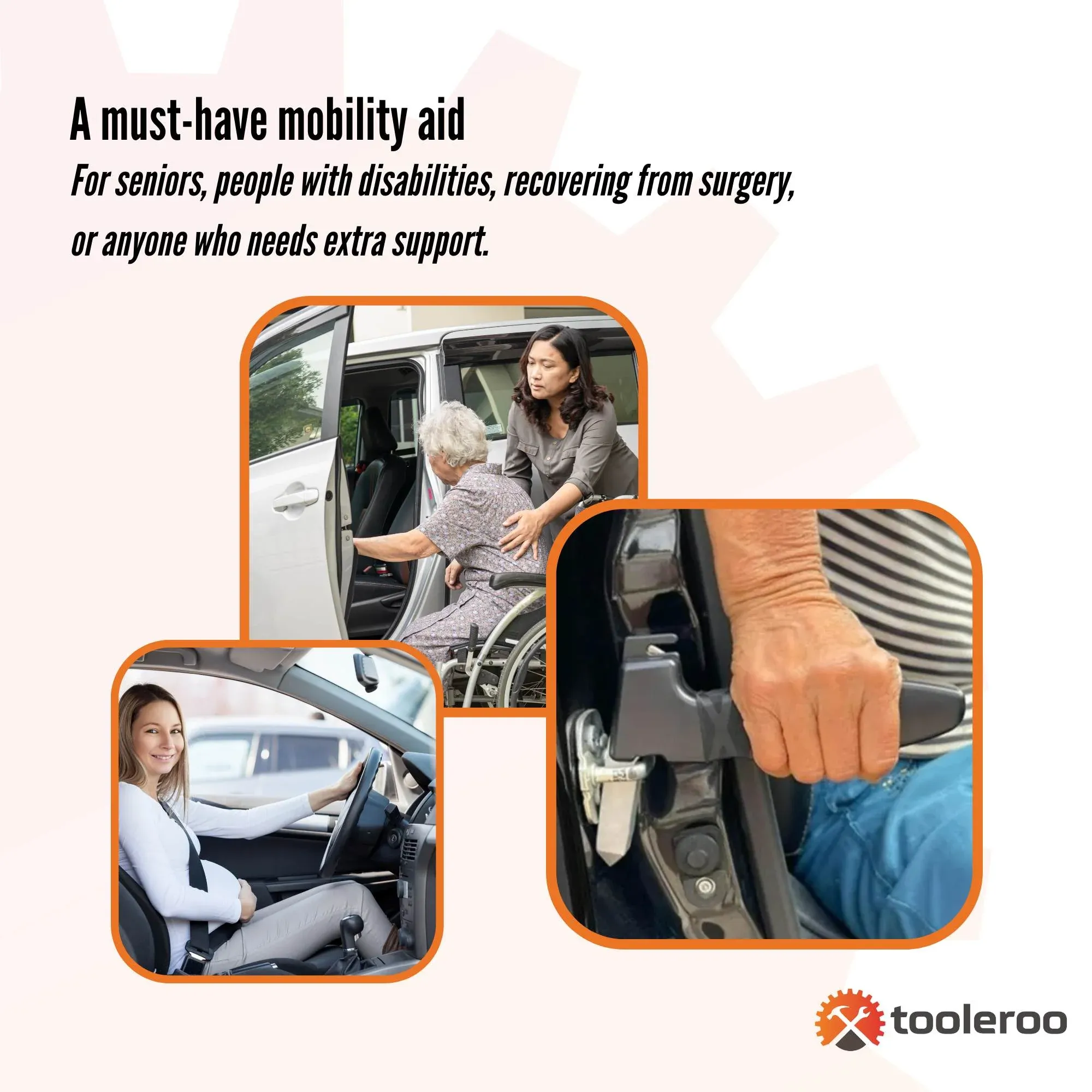 Tooleroo Car Cane Handle 3-in-1 Handy Grip - Lightweight Mobility Tool — image 3