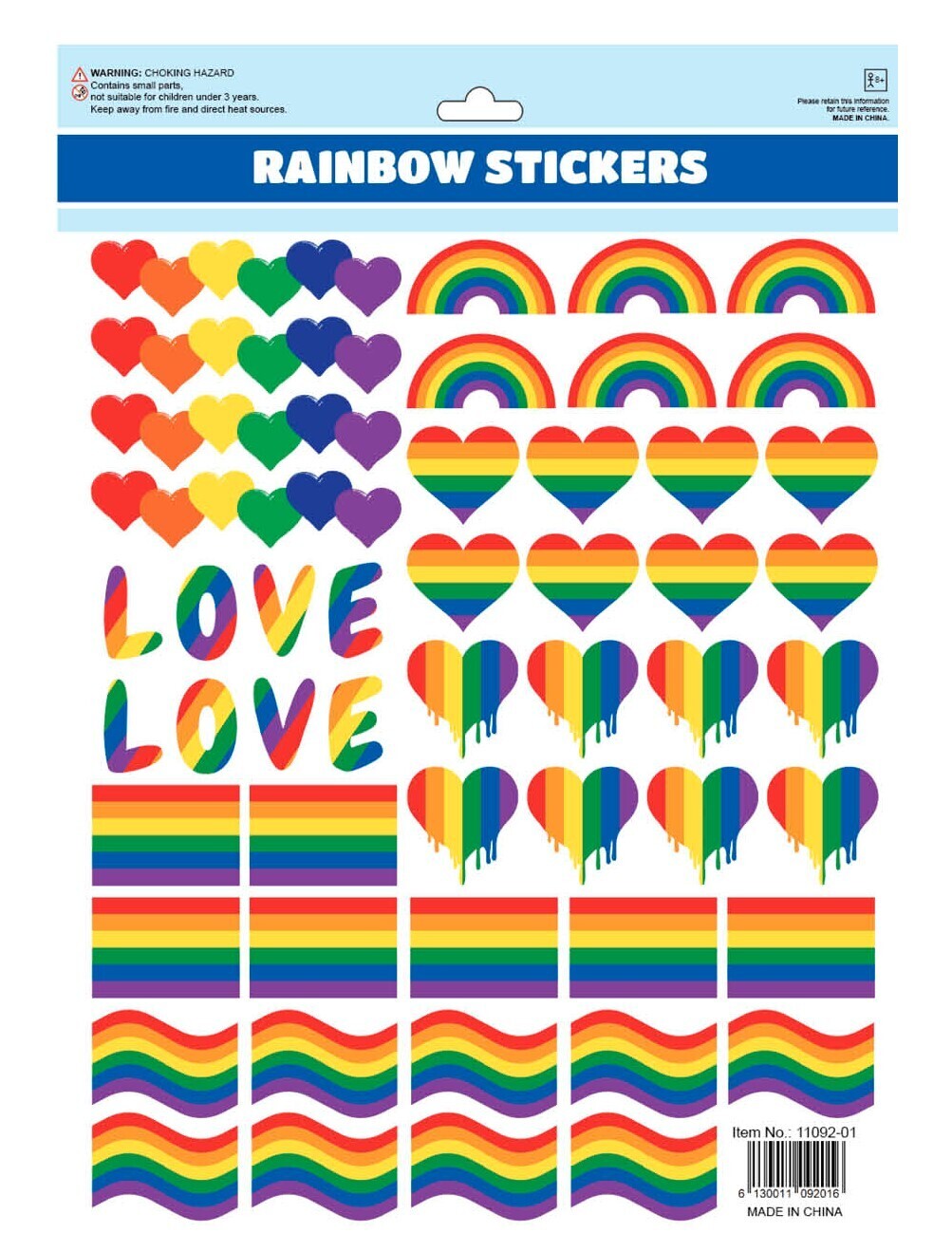 50pcs LGBT Rainbow Stickers Love Heart Funny Skateboard Laptop Vinyl Decal — image 2