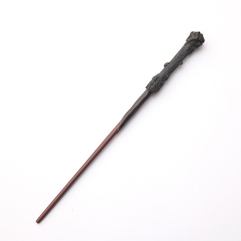 Reinforced Metal Core Wizard Wand, Festive Fancy Dress Accessory For Holiday Events, Style 1, Red Gold Stamping Ribbon Gift Box