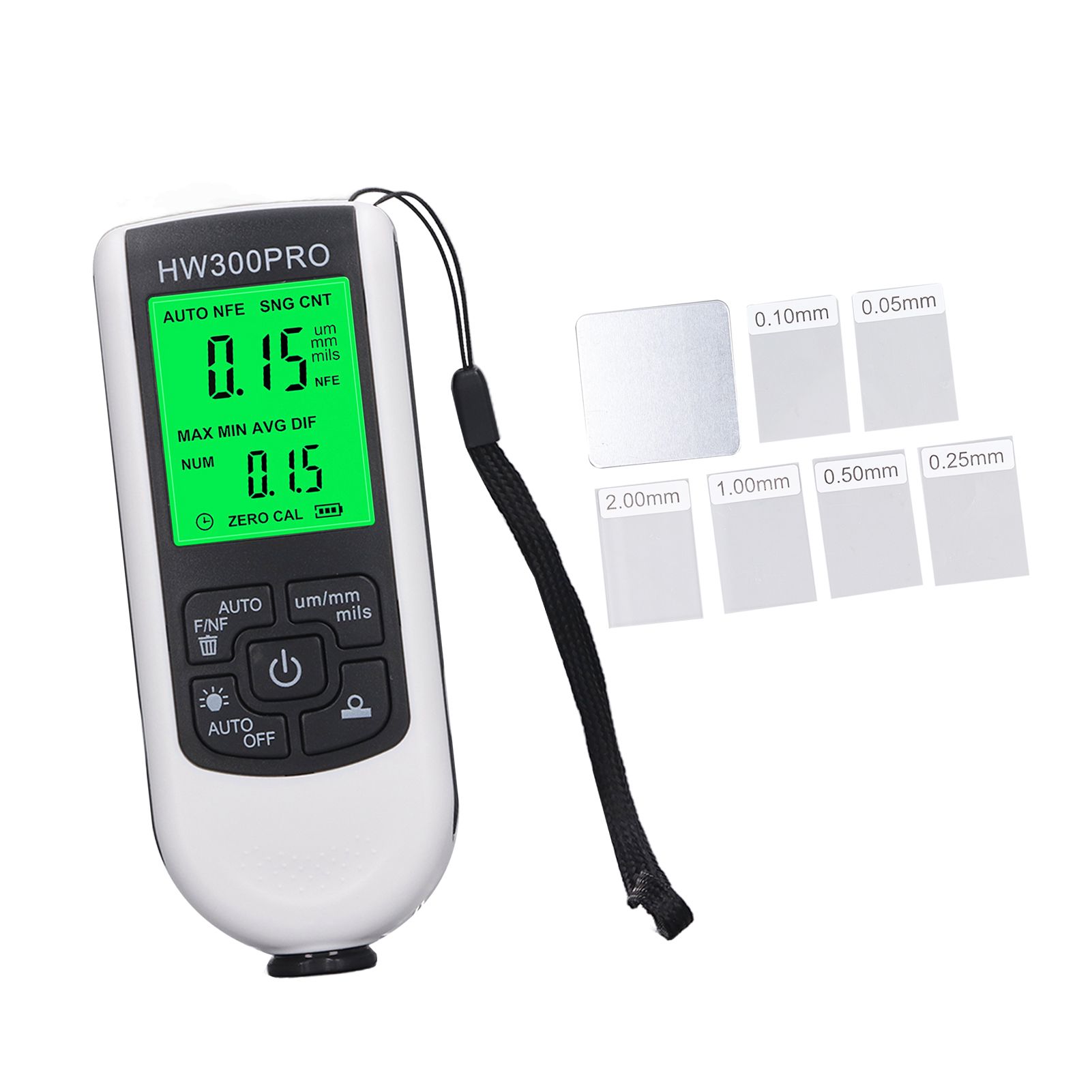 Coating Thickness Gauge High Accuracy Paint Depth Gauge Meter Antislip Thickness Meter Gauge White — image 2