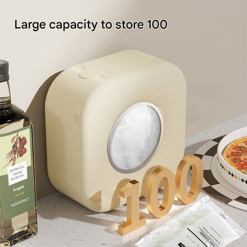 Light green Wall Mounted Plastic Wrap Dispenser Storage Box with 200 Preservation Films โ image 4