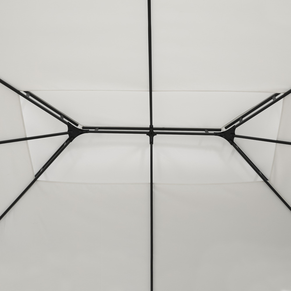 Instahut Gazebo 4x3m Marquee Outdoor Wedding Party Event Tent Home Iron Art Shade White โ image 3