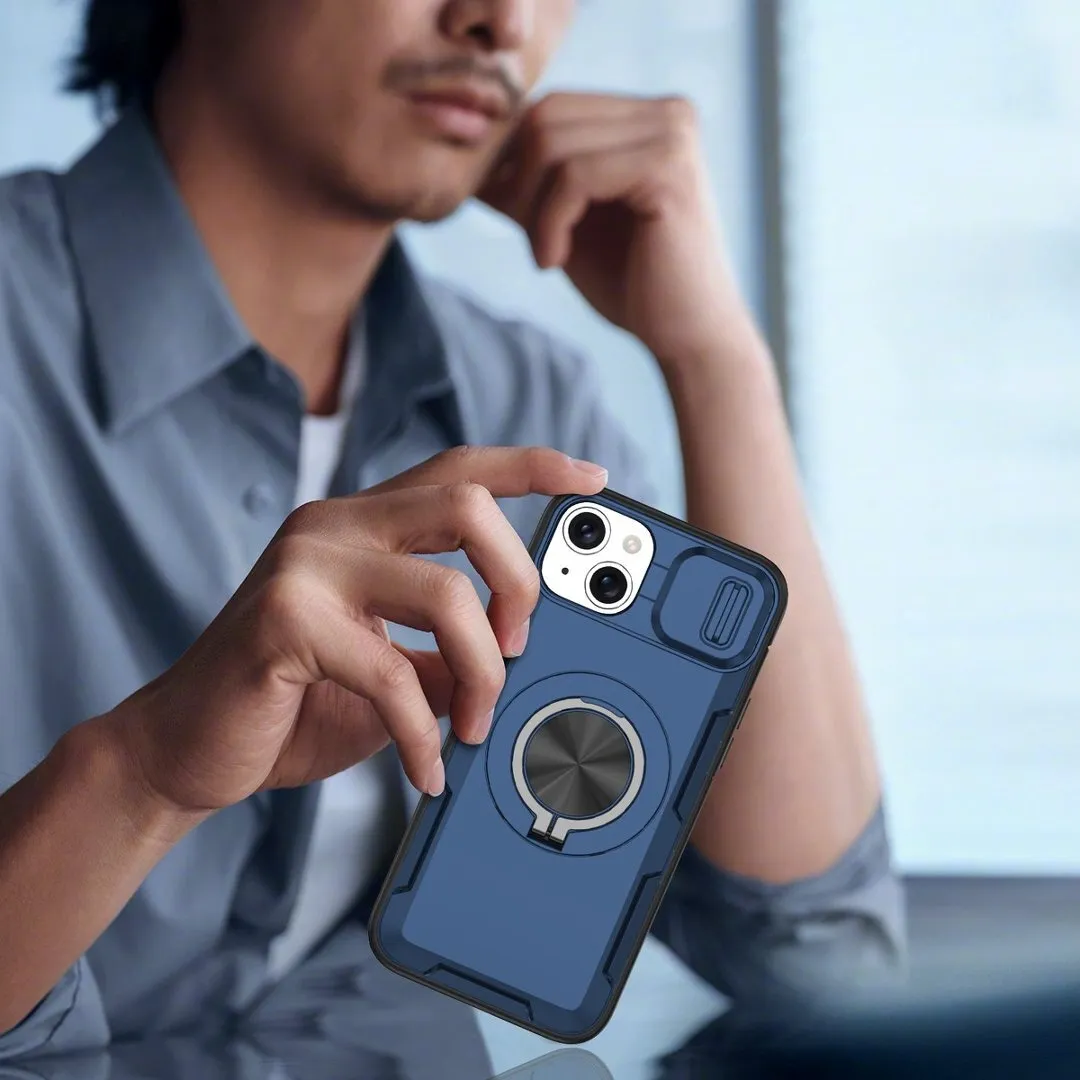2-in-1 Magnetic Sliding Lens Case, Blue for iPhone 15 Plus โ image 5