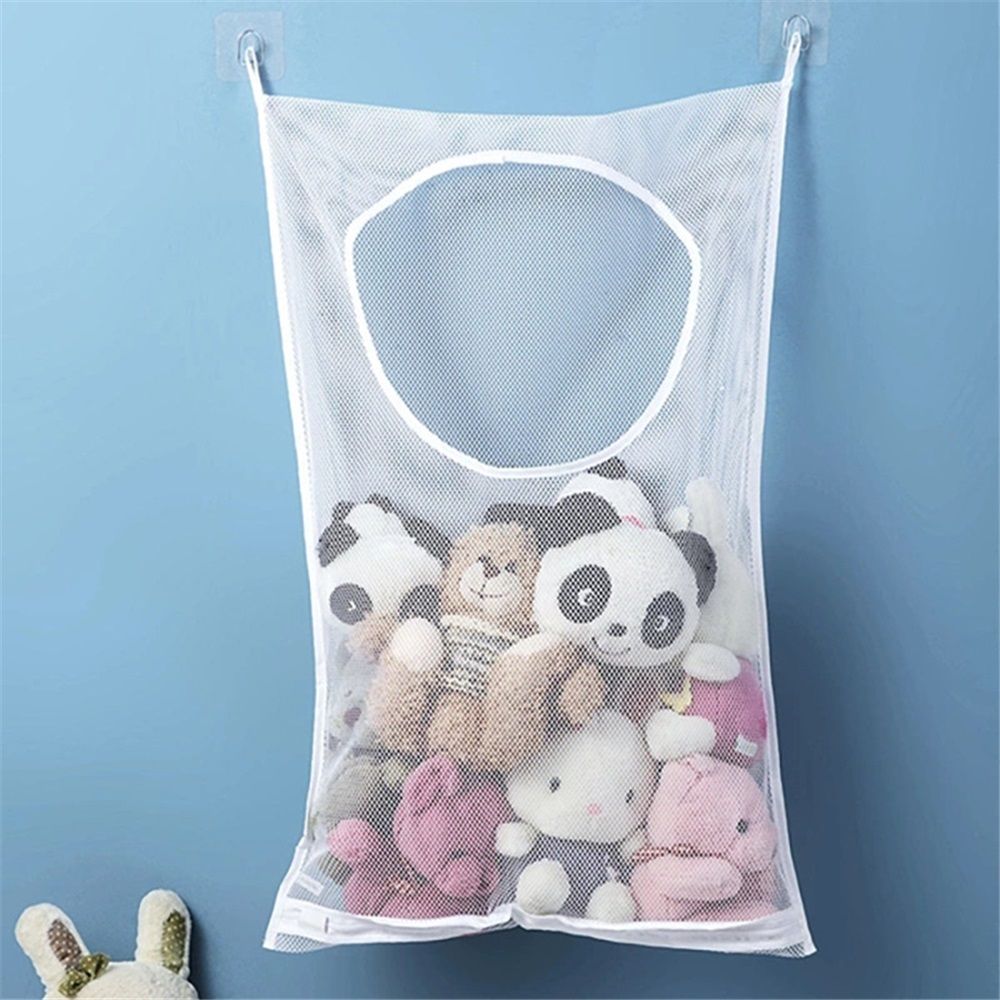 2 pack Hanging Laundry Hamper Bag, Portable Laundry Bag, 29 × 19 Inch Large Foldable Wall Hanging Laundry Basket with 2 × 2 Adhesive Hooks for Dirty Clothes — image 2
