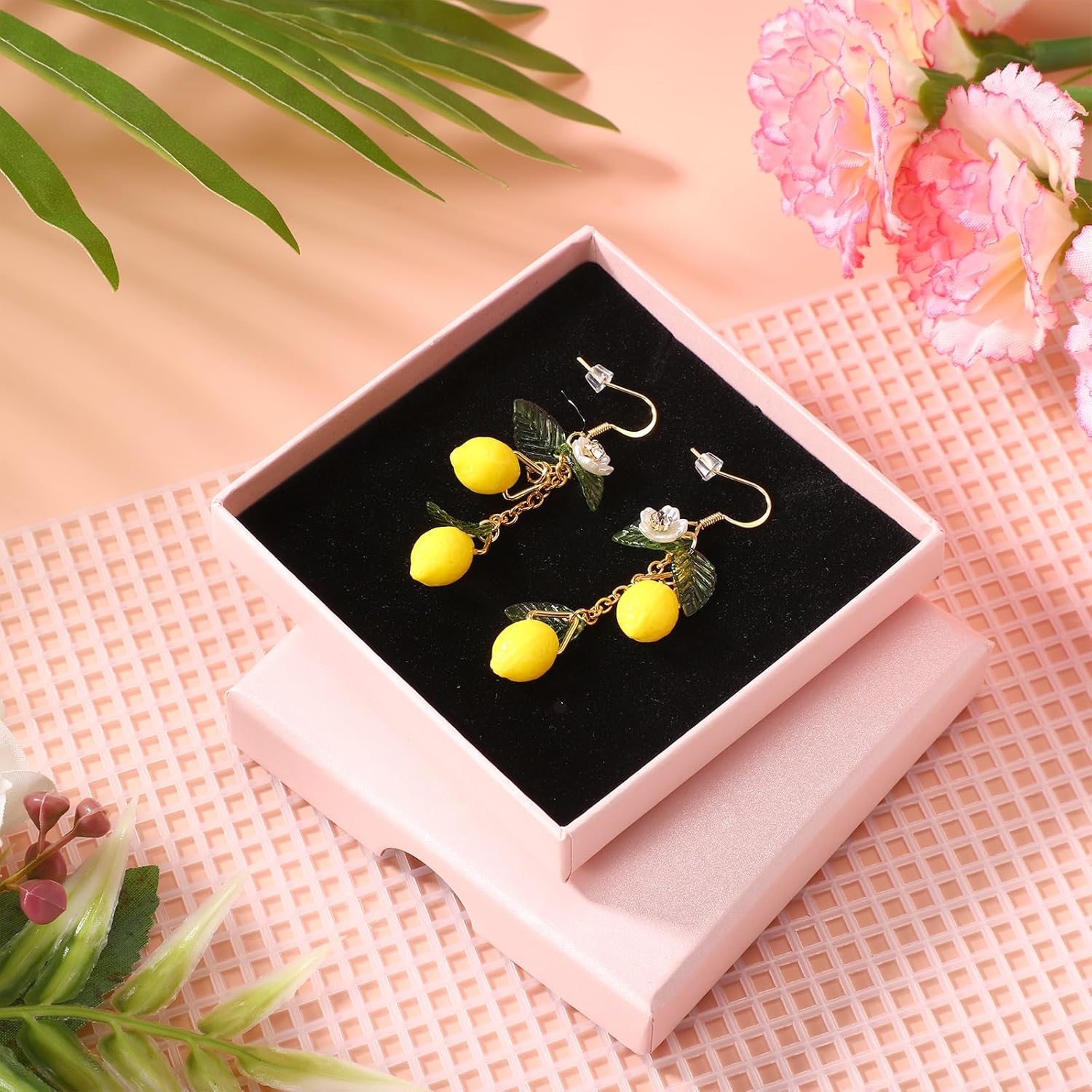 Lemon Earrings, Yellow Lemon Hook Earrings Resin Sweet Dangle Drop Lime Fruit Food Earring Dainty Cute Lemon Accessories Costume Dress Jewelry Gift for Women โ image 4