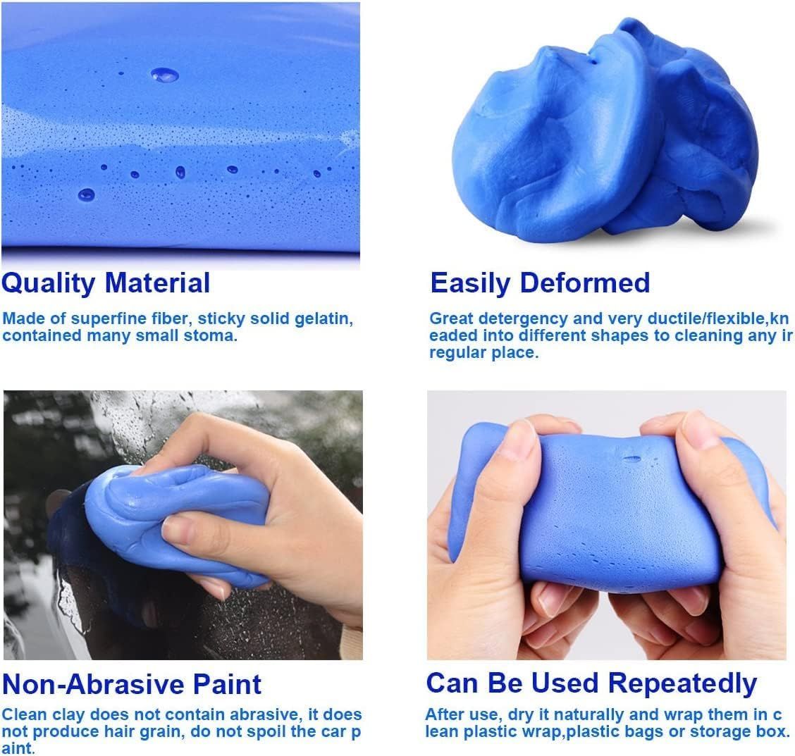 Auto Detailing Magic Clay Bars for Car Washing Cleaner，Clay Bar, Detailing Clay Bar, Smooth Surface Clay Kit — image 2