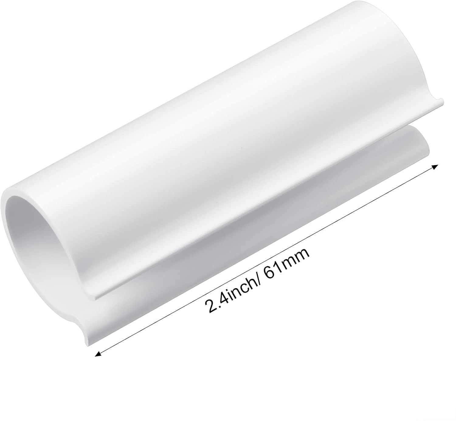 32 Pcs PVC Pipe Clips Pool Cover Clamps or Above Ground Pool Greenhouses, Row Covers, Garden, Shelters, Bird Protection, 2.4 Inch Long(or 1/2 Inch PVC โ image 3