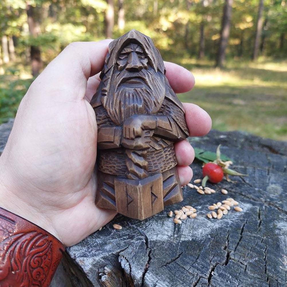 Odin Thor Resin Viking Statue Art Craft Ornaments for Home Outdoor Garden Decoration — image 5