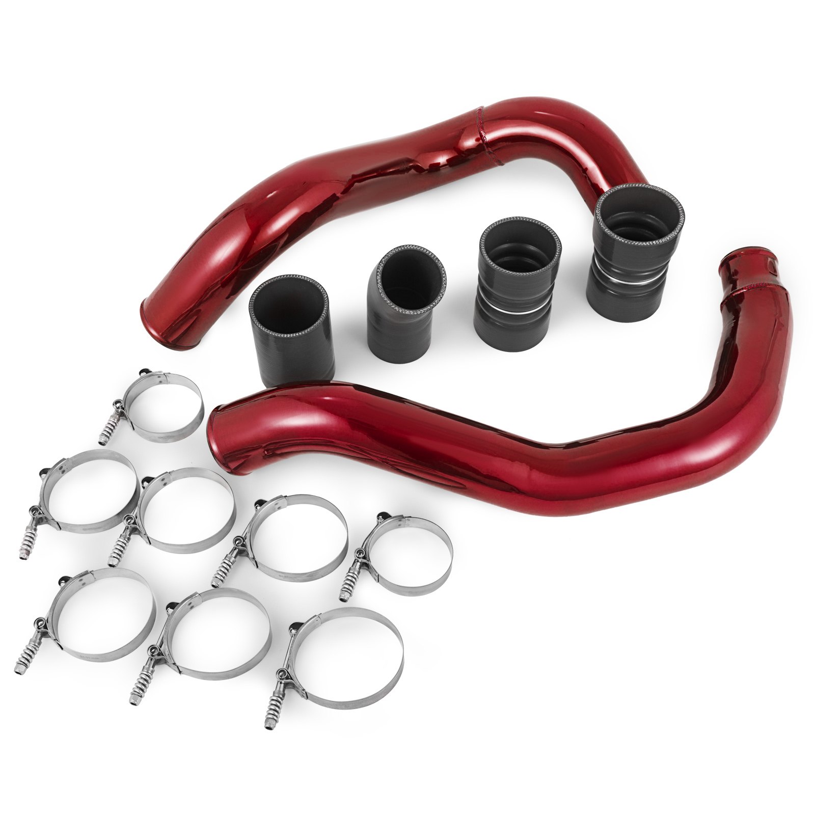 Fit Ford 03-07 6.0L V8 Powerstroke Diesel Turbo Intercooler Pipe and Boot Kit — image 3