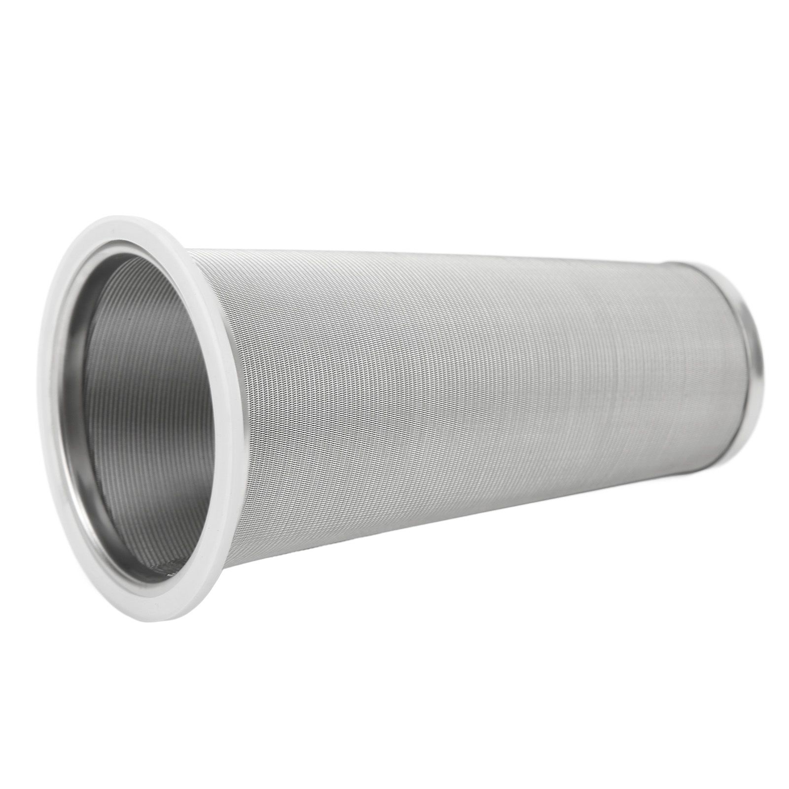 304 Stainless Steel Cold Brew Coffee Filter Cone Mesh with White Rubber Circle Coffee Brew Infuser for Fruit Drink 8x15cm/3.1x5.9in โ image 3