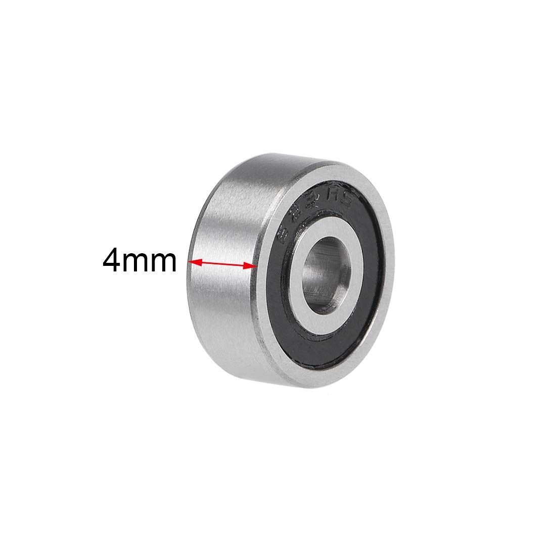 623-2RS Deep Groove Ball Bearings 3mm x 10mm x 4mm Double Sealed Chrome Steel P6(ABEC3) 10pcs high load capacity, wear resistance โ image 3