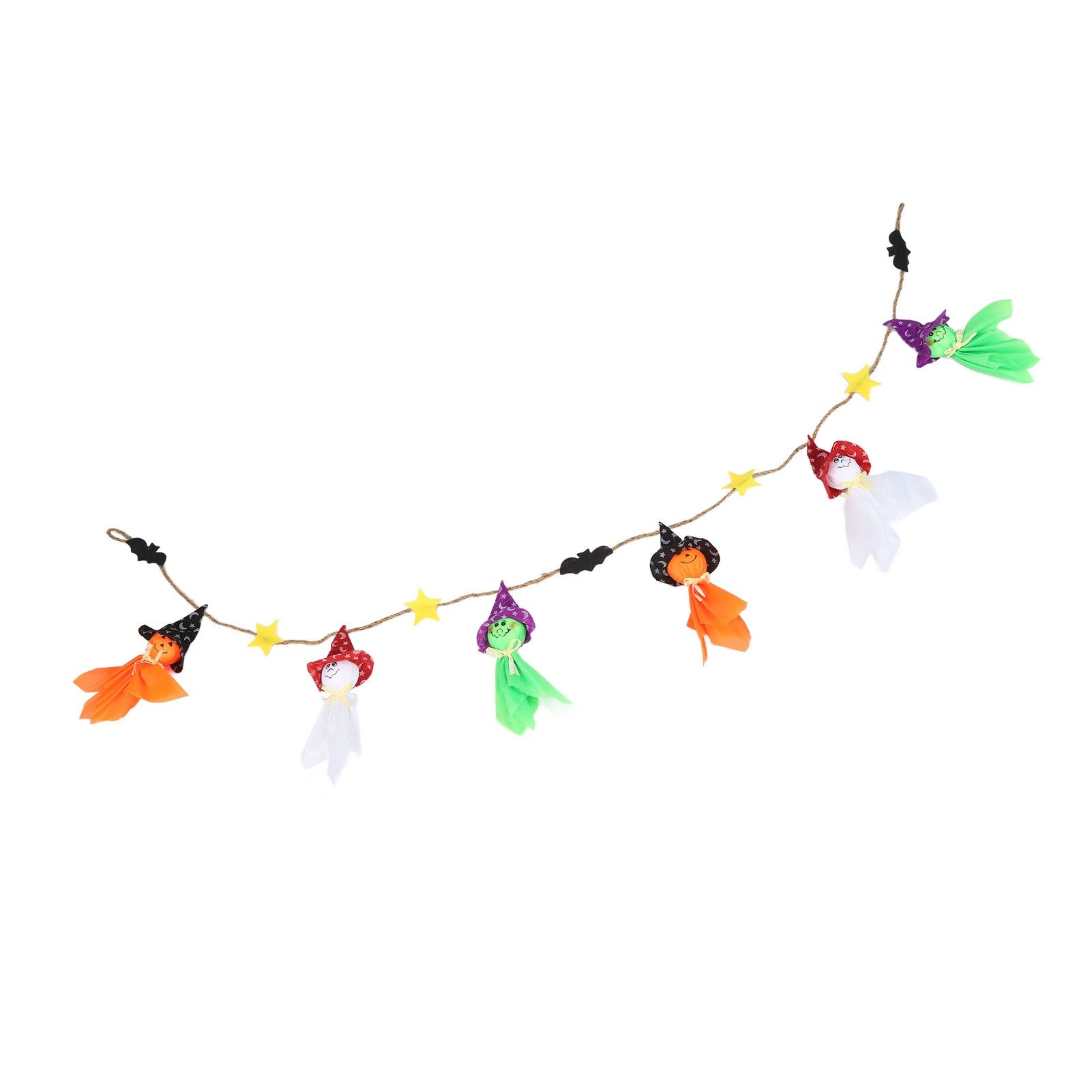 Pumpkin Witch Design Hanging Doll Halloween Pendant Ornament for Costume Party Bar DecorWithout Jingle Bell — image 4