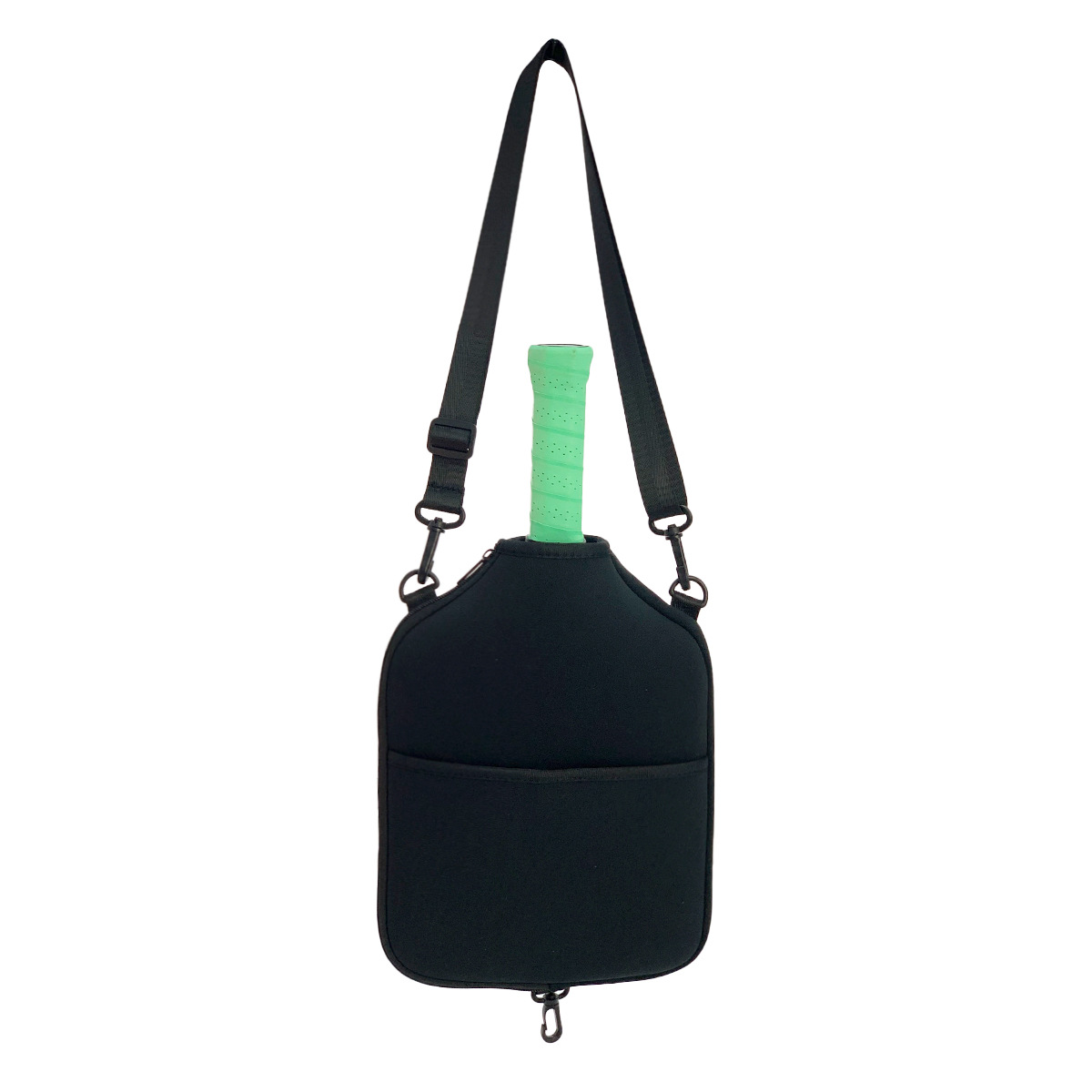 SA01 Black Neoprene Pickleball Paddle Cover (racket not included) - Protective Crossbody Bag with Adjustable Shoulder Strap and Fence Hook - Universal โ image 3