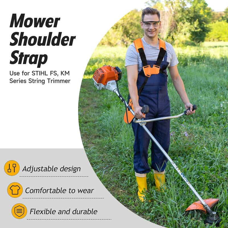 Universal Adjustable Comfort Double Strap Harness for Brushcutter Lawn Mower โ image 4