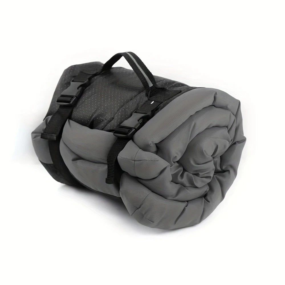 High-quality moisture-proof thick portable camping dog bed suitable for medium / large / small dogs - durable polyester outdoor mat with handle foldable design