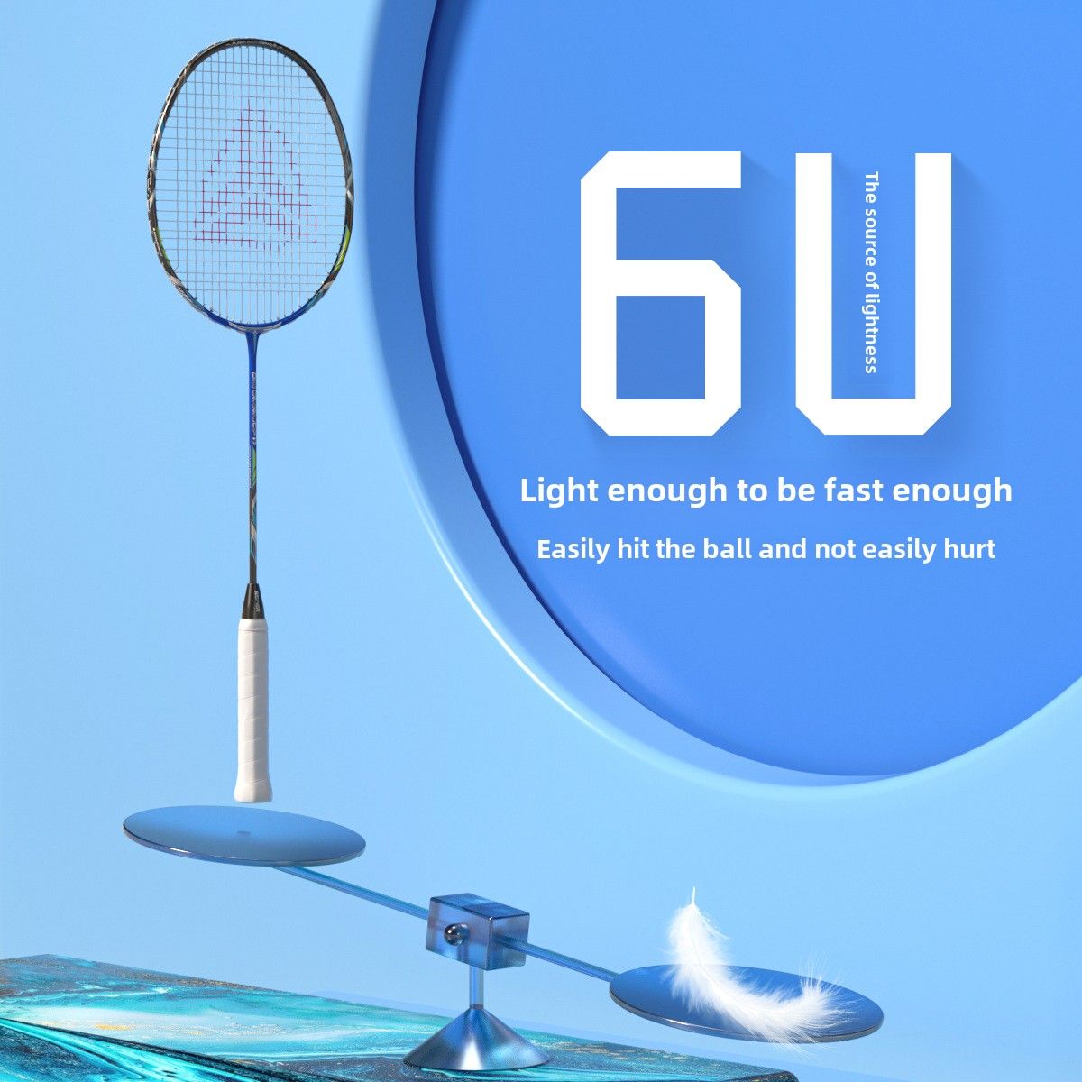 ESPER V3 Badminton Racket 72g Ultra-Light 6U Graphene Carbon All-Around Professional Match Training Durable Stylish Racket(Phantom violet) โ image 3