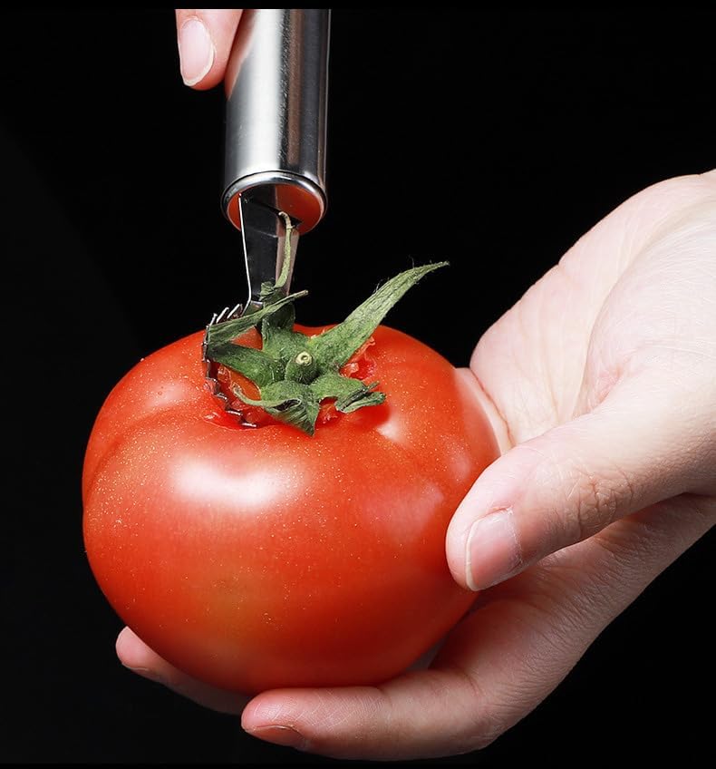 2 Pcs Stainless Steel Strawberry Huller and Tomato Stem Corer Tool, Tomato Stem Corer Tool,Stainless Steel Strawberry Huller Corer Vegetable and Corer โ image 6