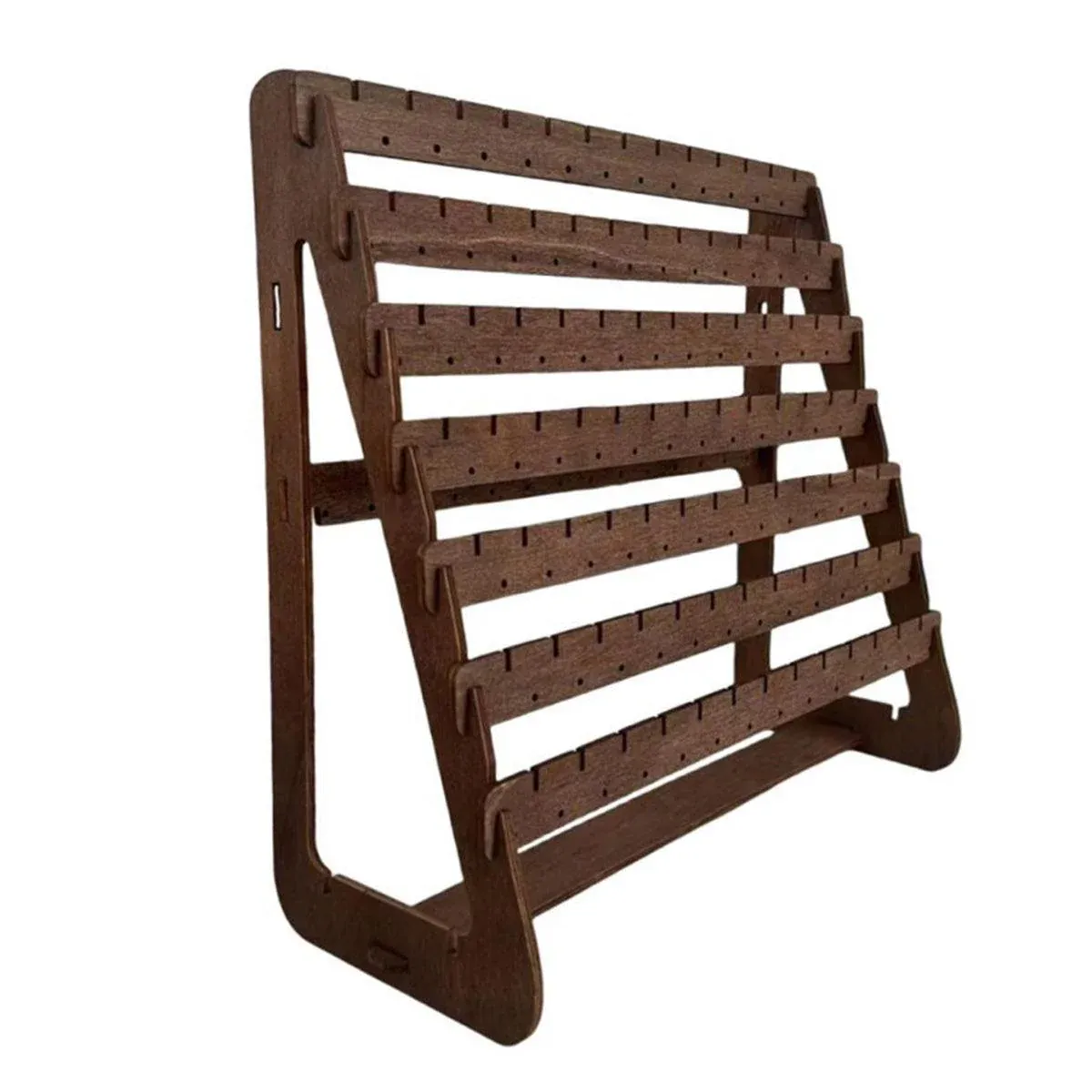 Vintage Wooden Earring Holder Jewelry Display Stand Organizer for Earrings โ image 2