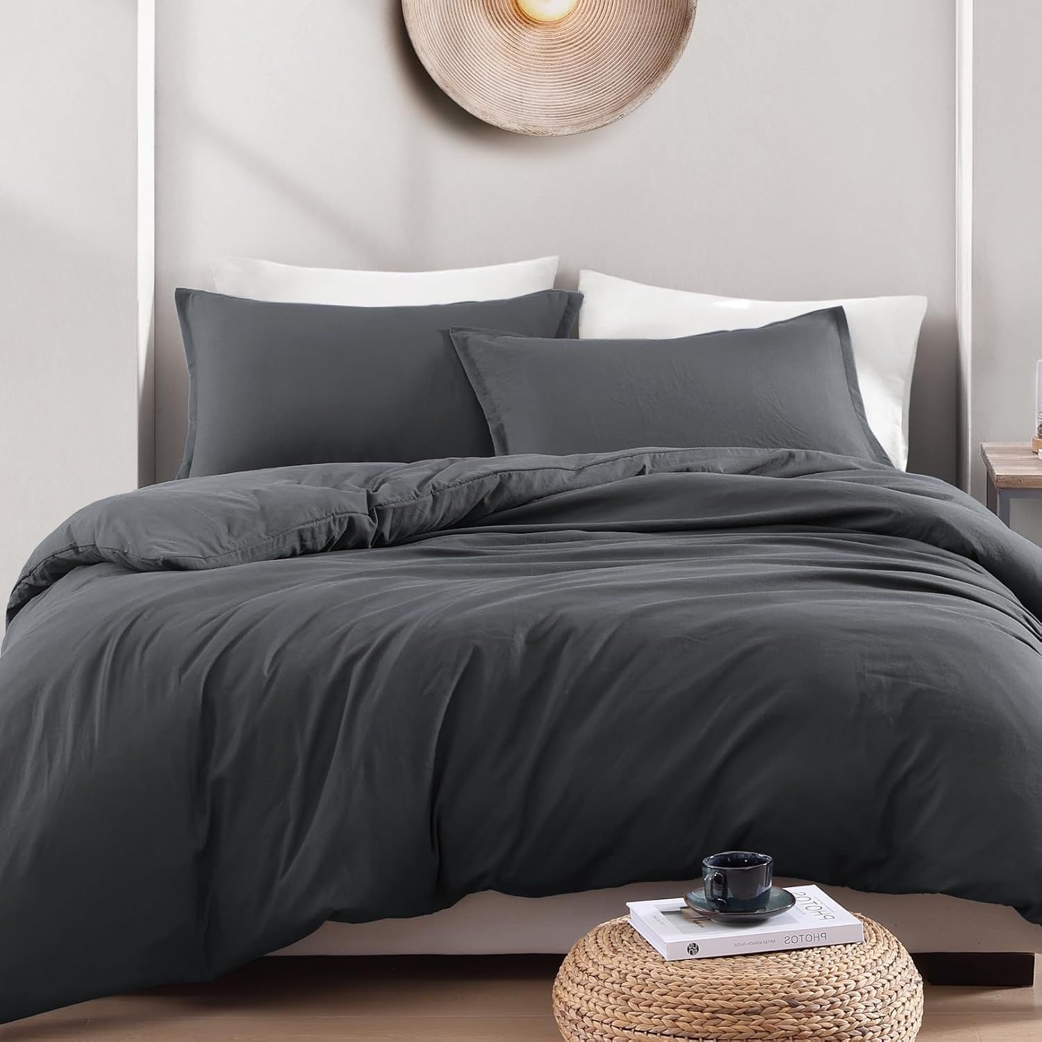 Hotel Soft Microfiber Duvet Cover Set-2000TC Quilt Cover Set & Pillowcases -1 Donna Cover Zipper Closure & 1 x Pillowcases-Breathable Bedding - Wrinkle, Fade — image 2