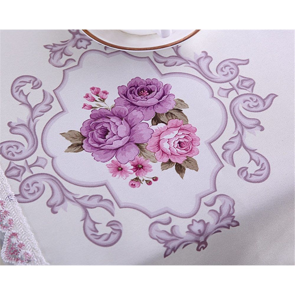 Fridge Dust Cover Washer And Dryer Top Refrigerator Dust Proof Cover with Storage Pockets 55*140cm - Purple — image 5