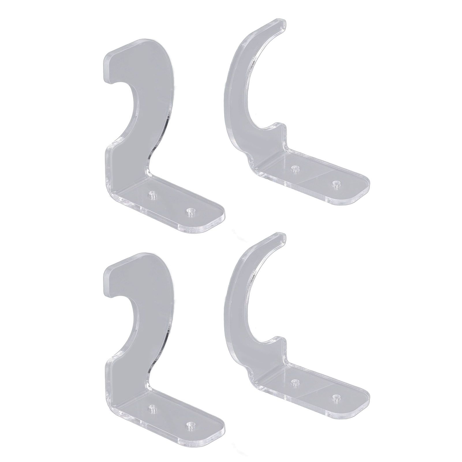 2Pack Wall Mount Sword Display Hanger Hanging Acrylic Holder Rack Organizer for Home OfficeTransparent — image 4