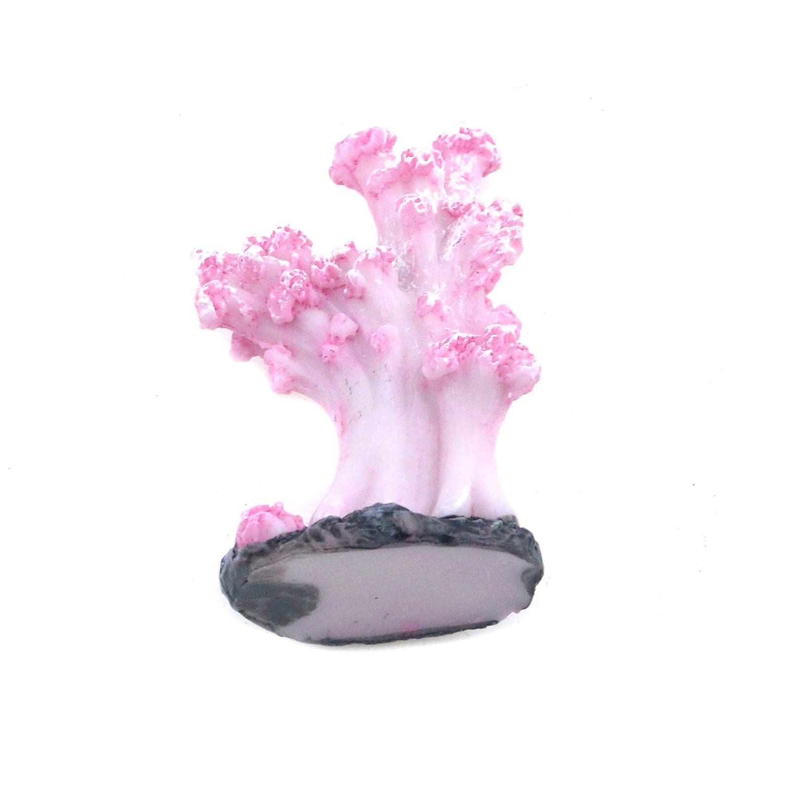 2Pcs Sea Coral Aquarium Ornament, Artificial Sea Coral Plants Decorations for Fish Tank and Aquarium(Pink) — image 4