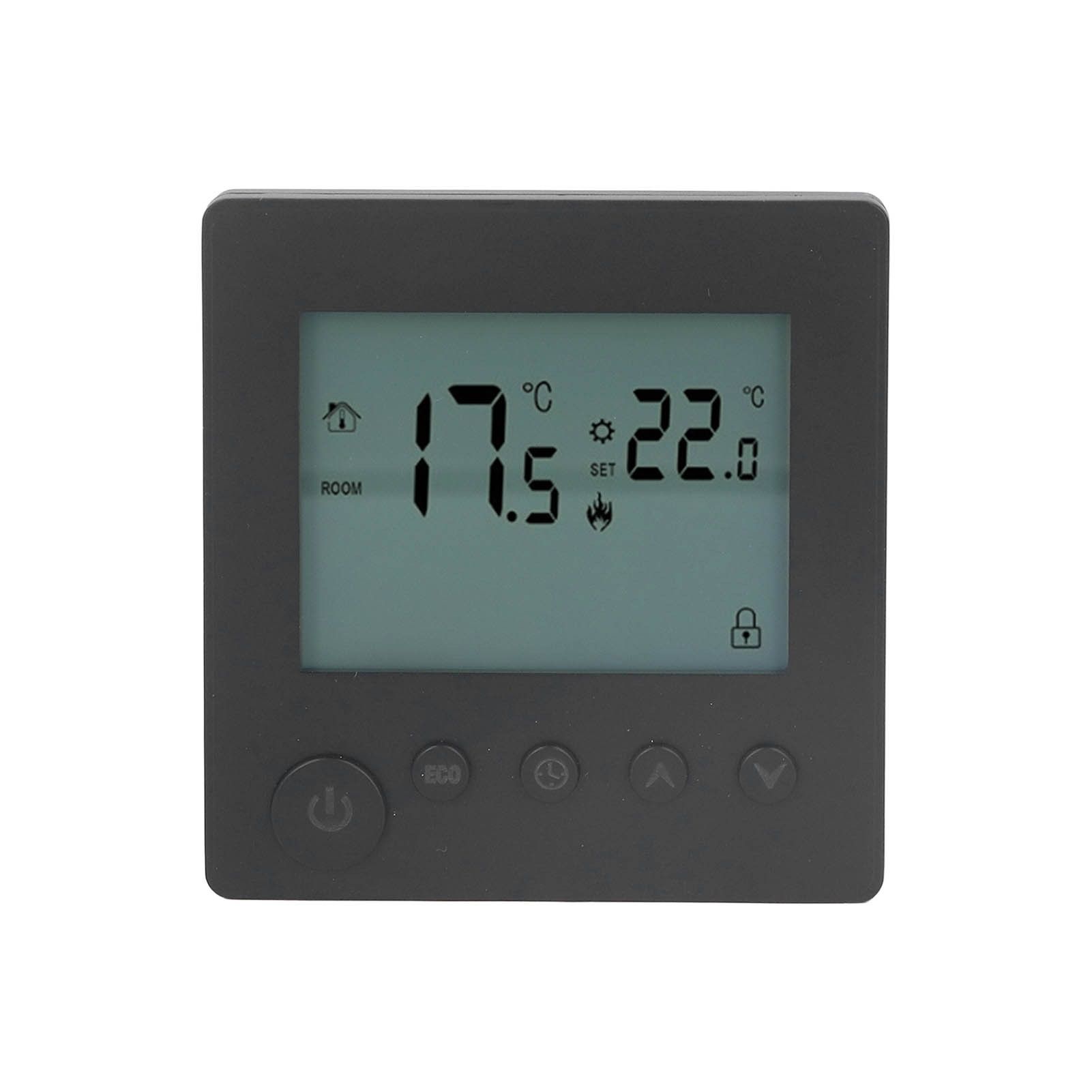 Smart Thermostat 4500W Button Control Water Heating Thermostat for Home Office Market Hotel AC90V to 240V Black โ image 2